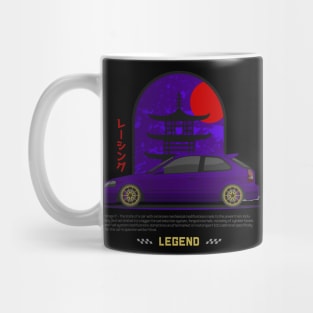 Midnight Racer Purple EK 9 JDM Mug